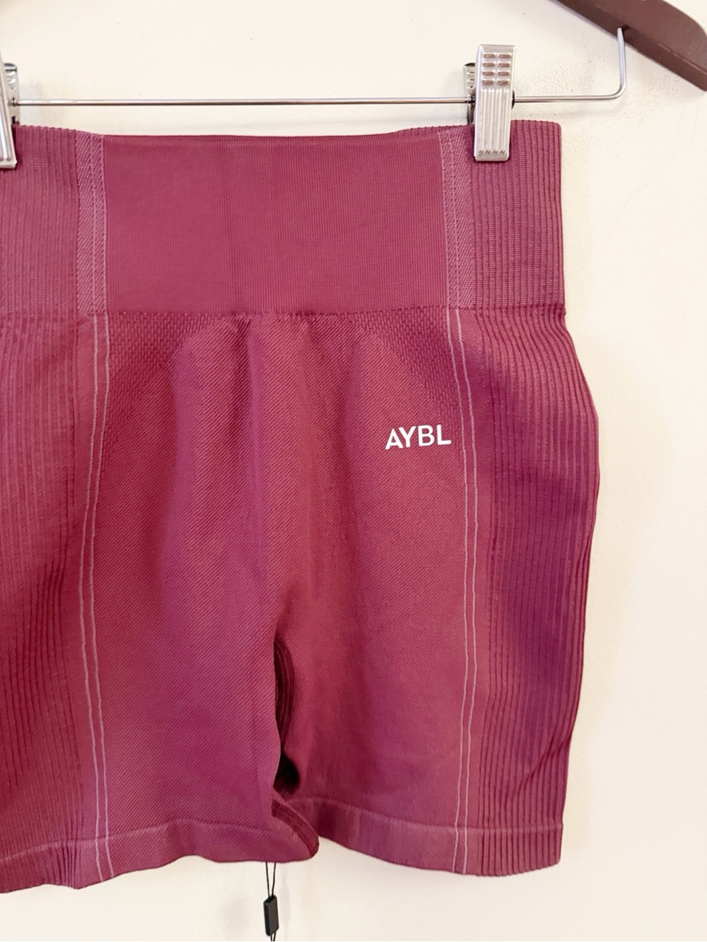 AYBL Reflex High-Waist Seamless Bike Shorts in Plum Size Medium NEW - Picture 5 of 11